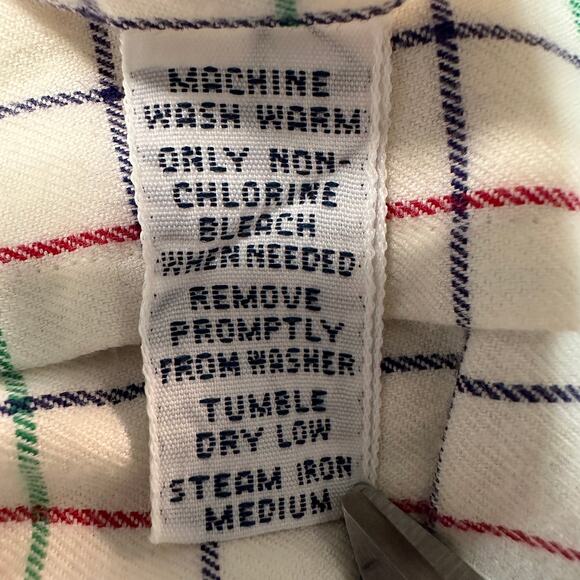 Ralph Lauren Shirt Mens XL White Blue Red Check Long Sleeve Button Up Business - Picture 8 of 10